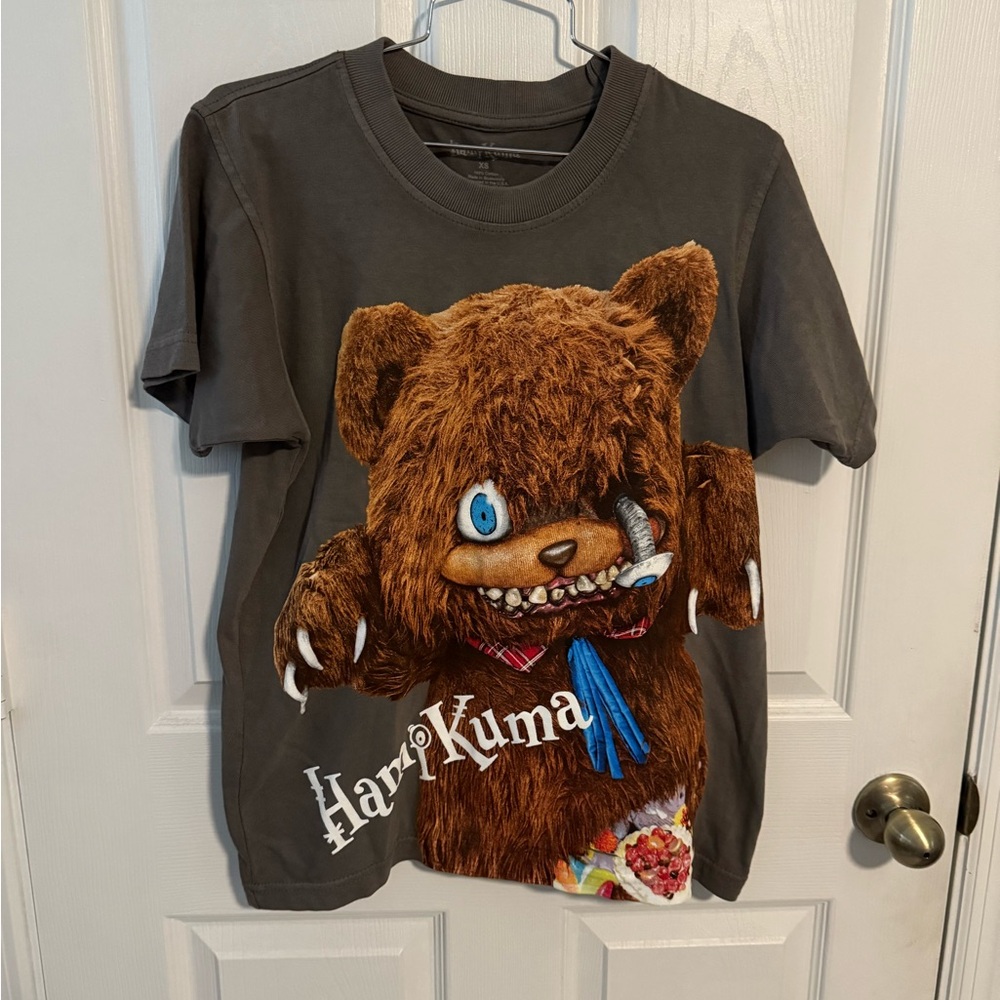 HamiKuma Bear Gray Shirt Halloween Horror Nights HHN Size XS